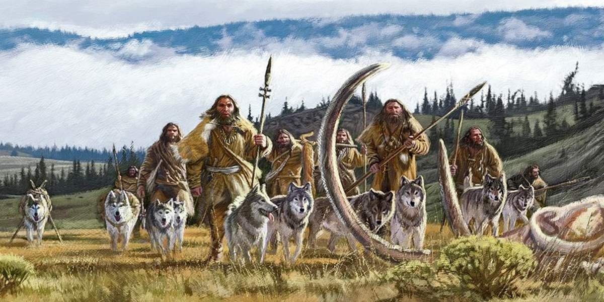 Нарисуйте животных которых первыми приручил человек