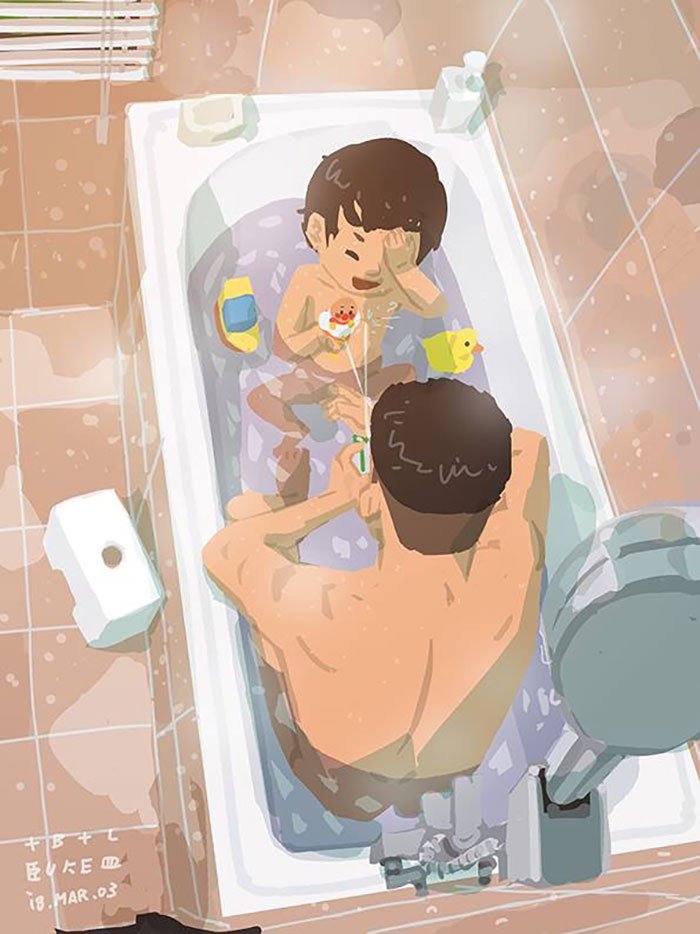 Мама в душе сынок. Яой в ванной. Мальчик в ванной. Маленький мальчик в ванной.