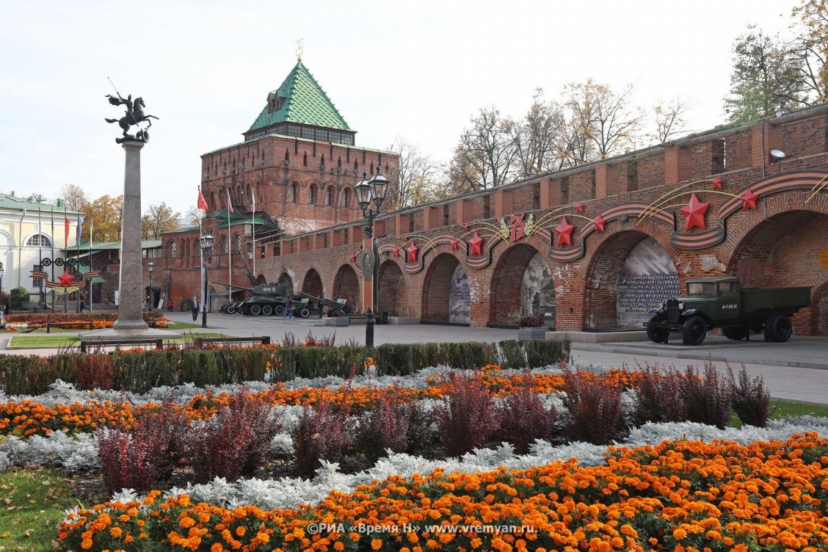 Территория нижегородского кремля фото