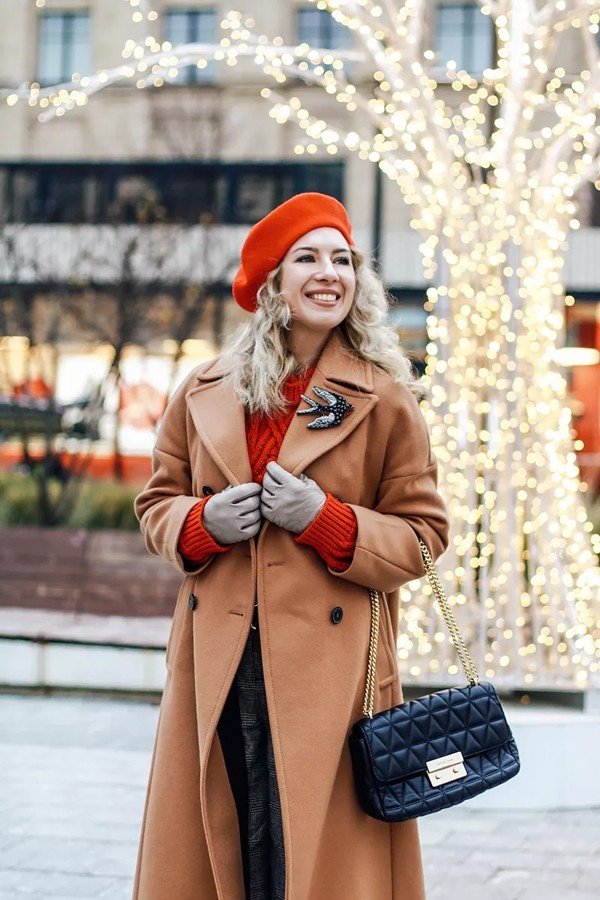 Какие шапки можно носить с пальто женщинам