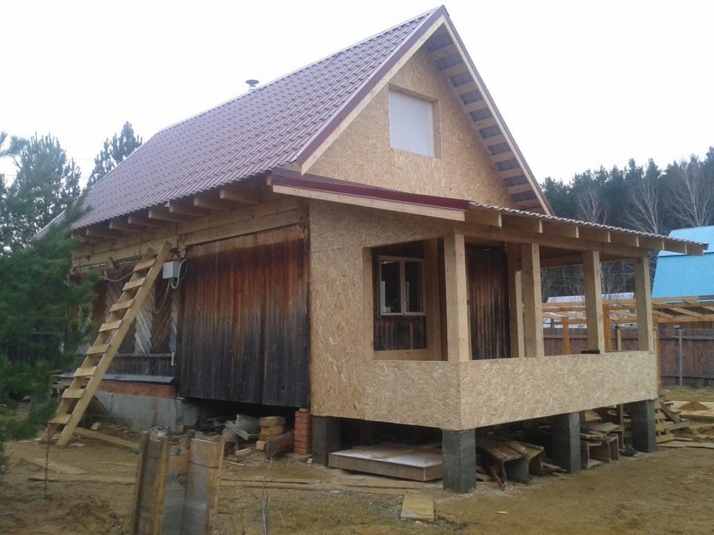 Переделка дачного дома с увеличением площади