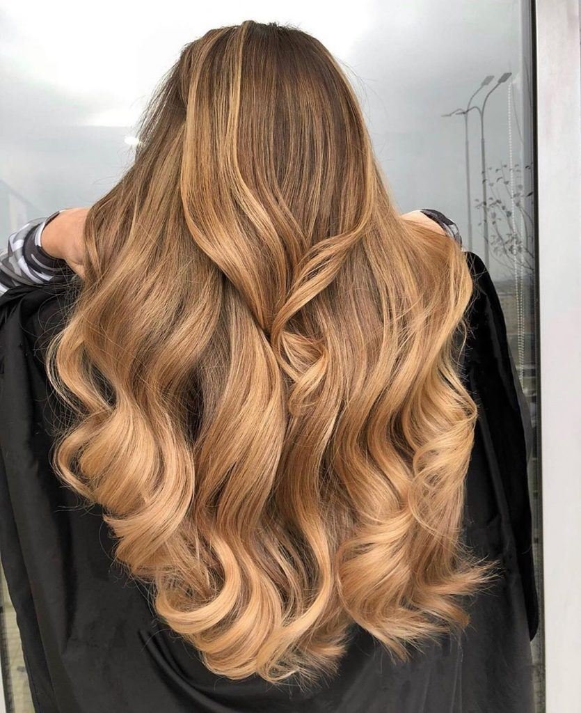 Caramel blonde hair