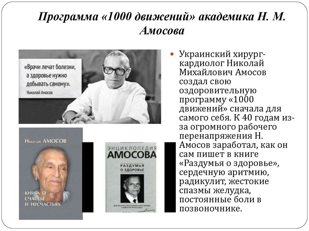 Гимнастика амосова 1000 движений картинки