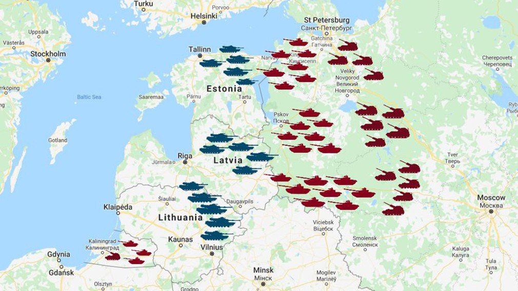 Карта военных баз нато вокруг россии