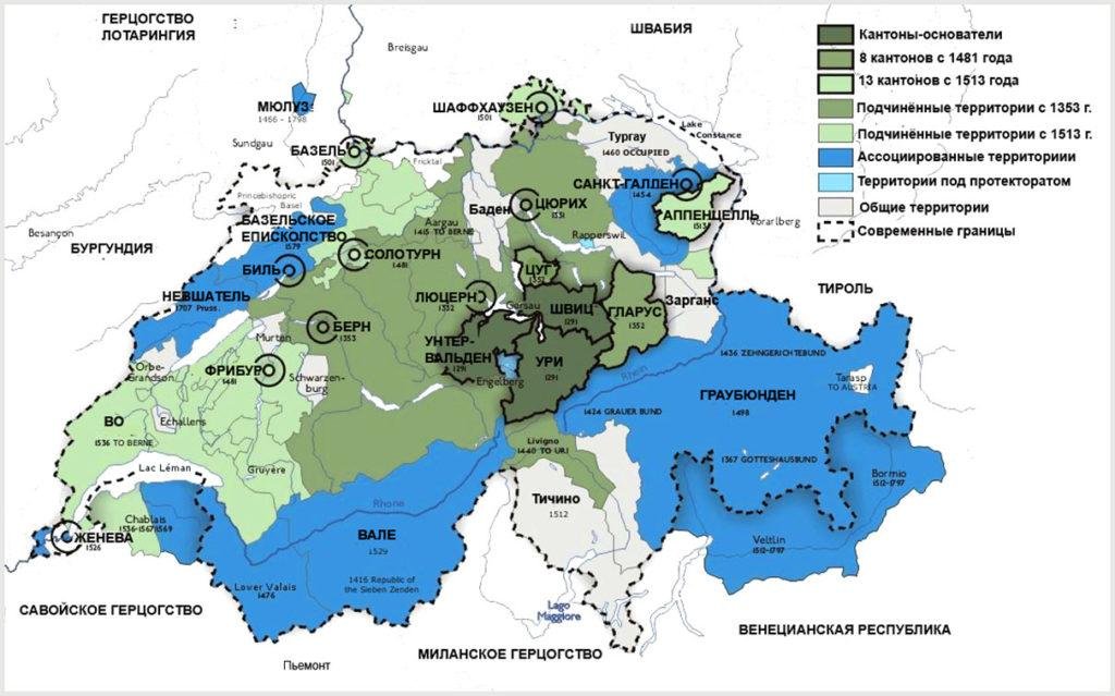 Языковая карта швейцарии