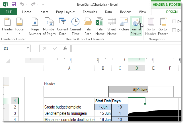 Excel рисунок за текстом