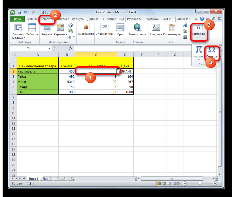 Как посчитать количество плюсов в excel