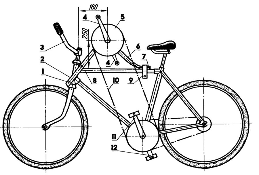 Схема сборки велосипеда