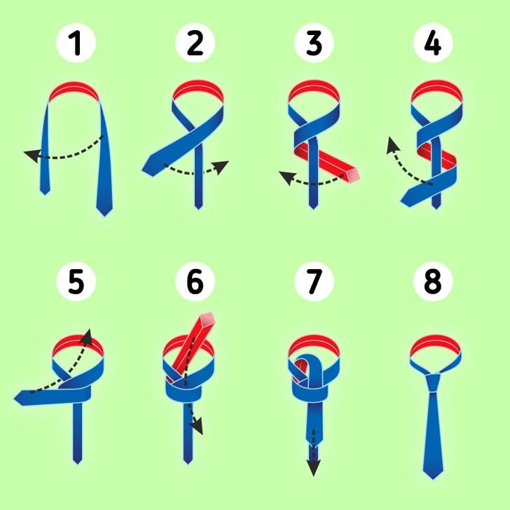 Как завязывать галстук легкий способ