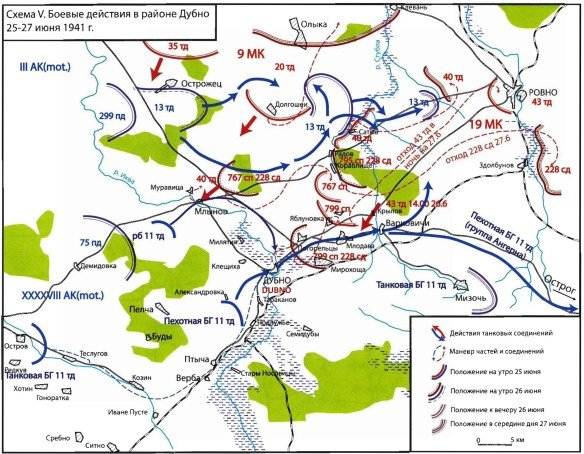 Карта боевых действий 1941