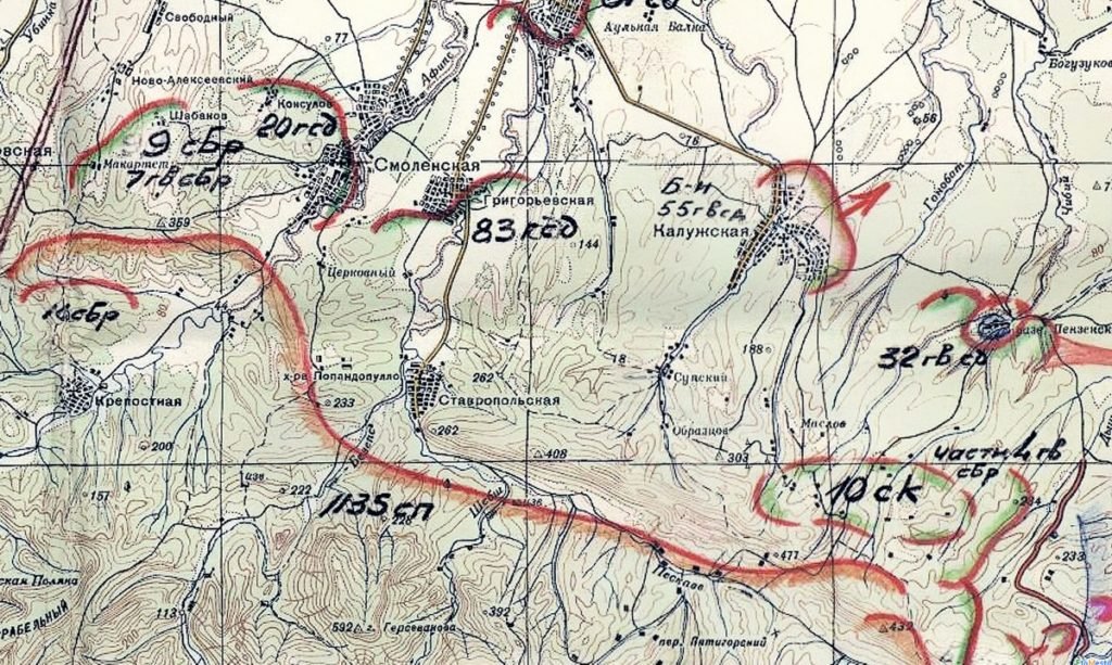 Карта северского района 1931 года