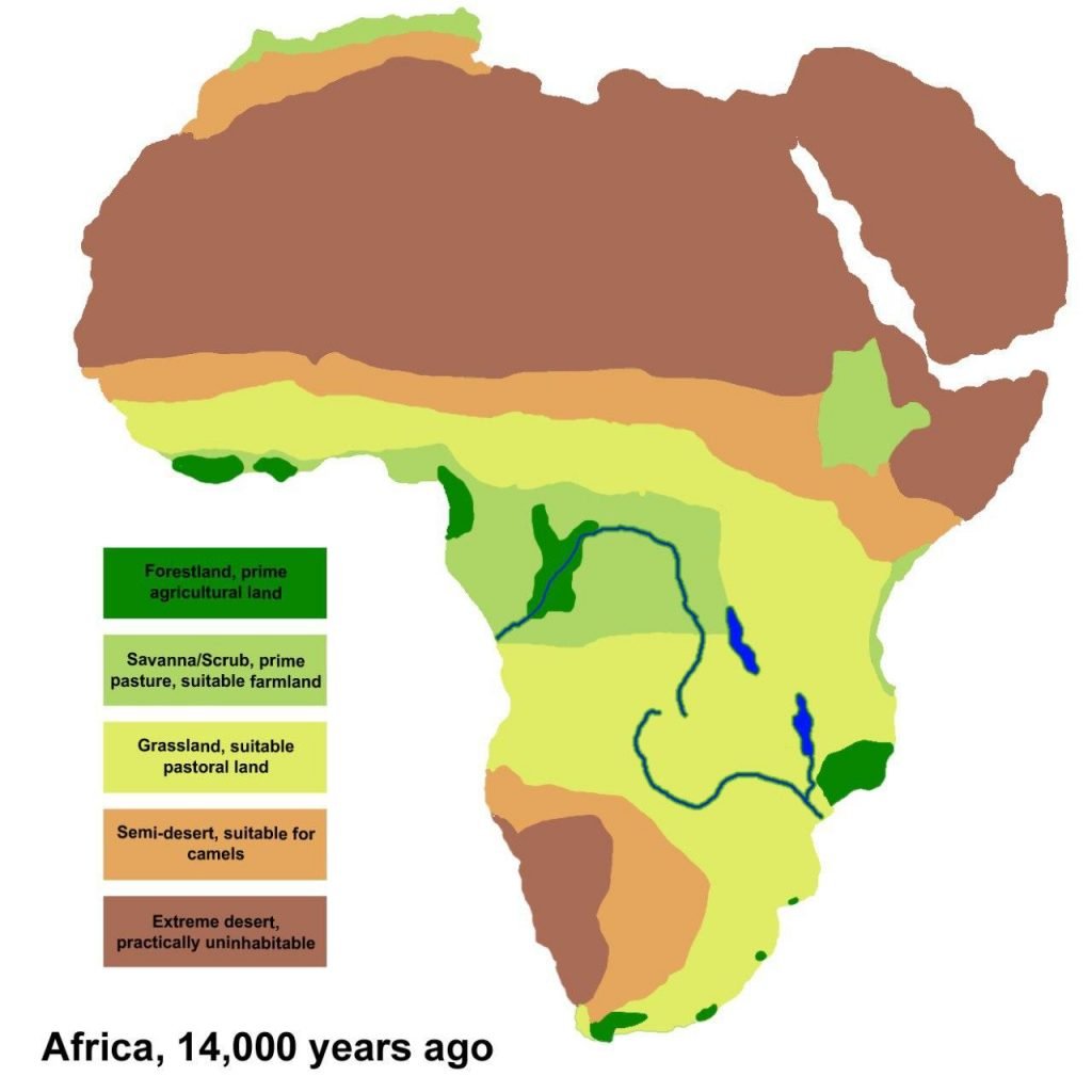 Карта биомов Африки