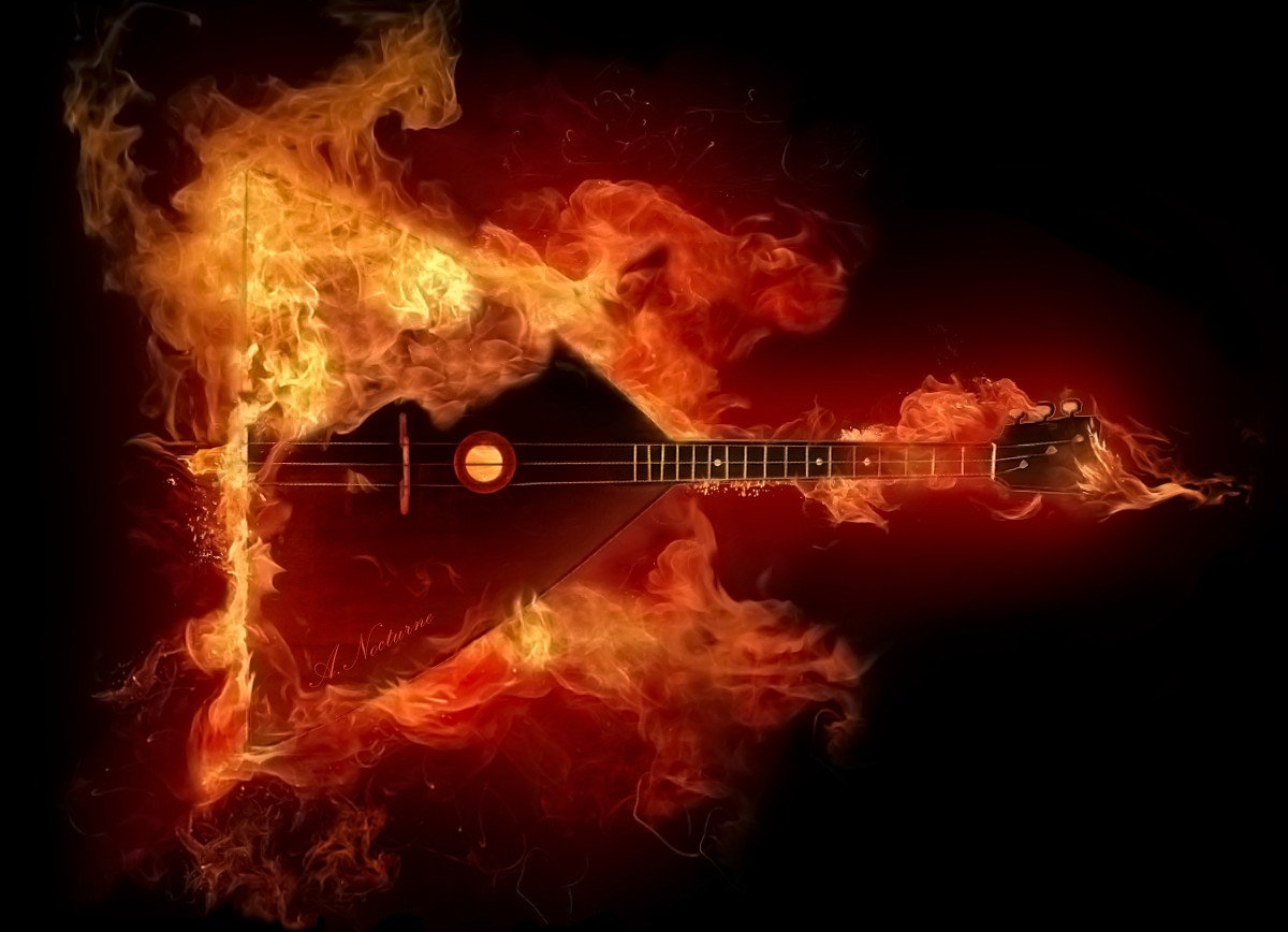 Музыкальные инструменты огонь