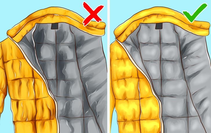 Как повесить куртку на сушилку