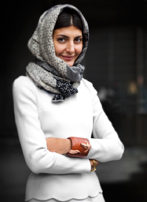 Как завязать шарф на голову красиво зимой под пальто