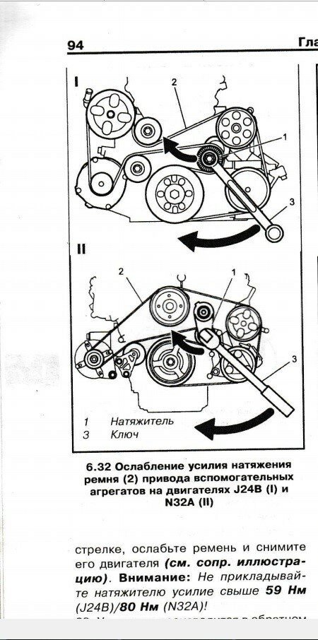 Suzuki grand vitara схема обводного ремня