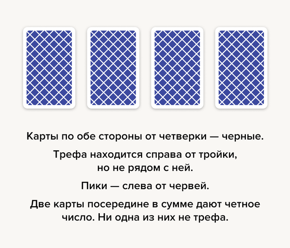 Что значит карта рубашкой вверх