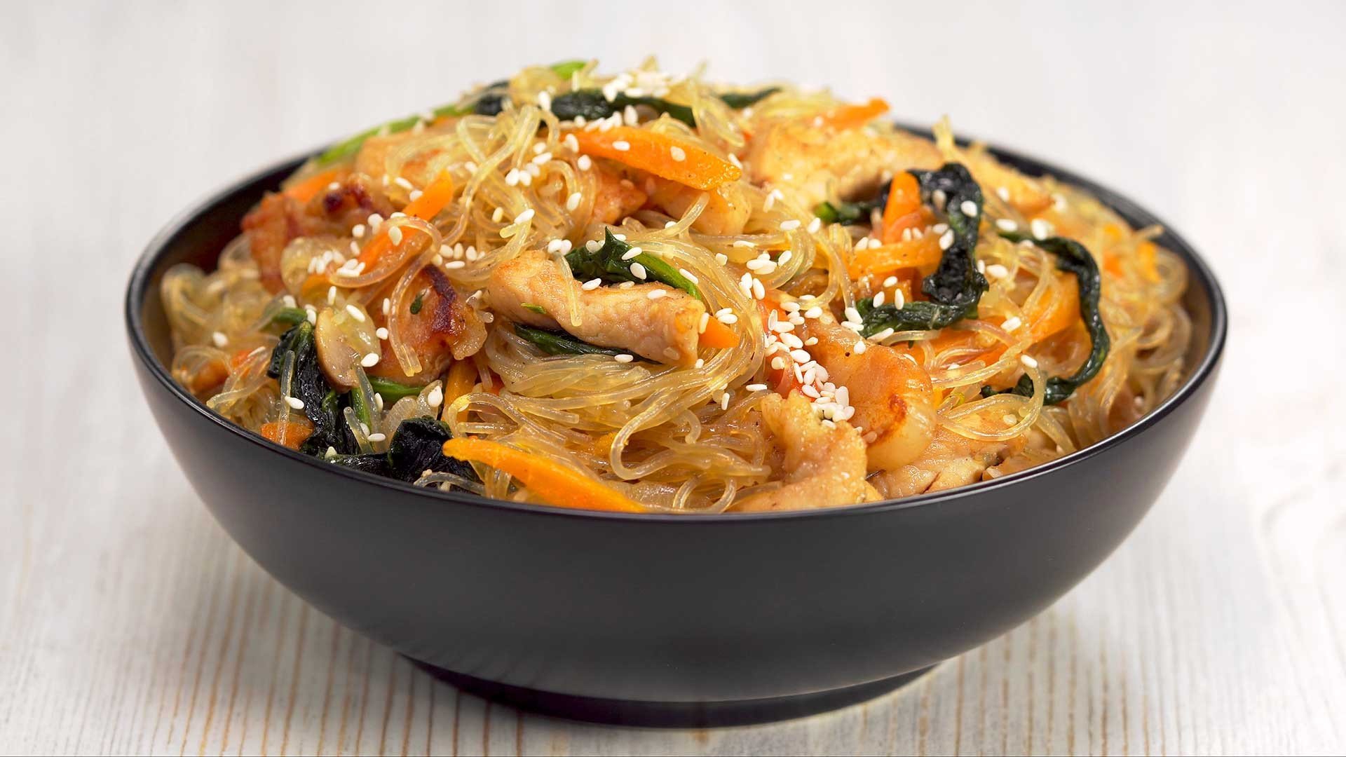 Фунчоза с мясом