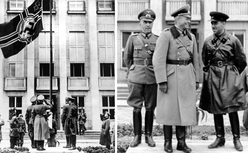 22 июня 1939 г. Парад вермахта и красной армии в Бресте. Беларусь Гудериан Кривошеин. Парад в Варшаве 1939 вермахта и РККА. Совместный парад вермахта и Польши в 1938.